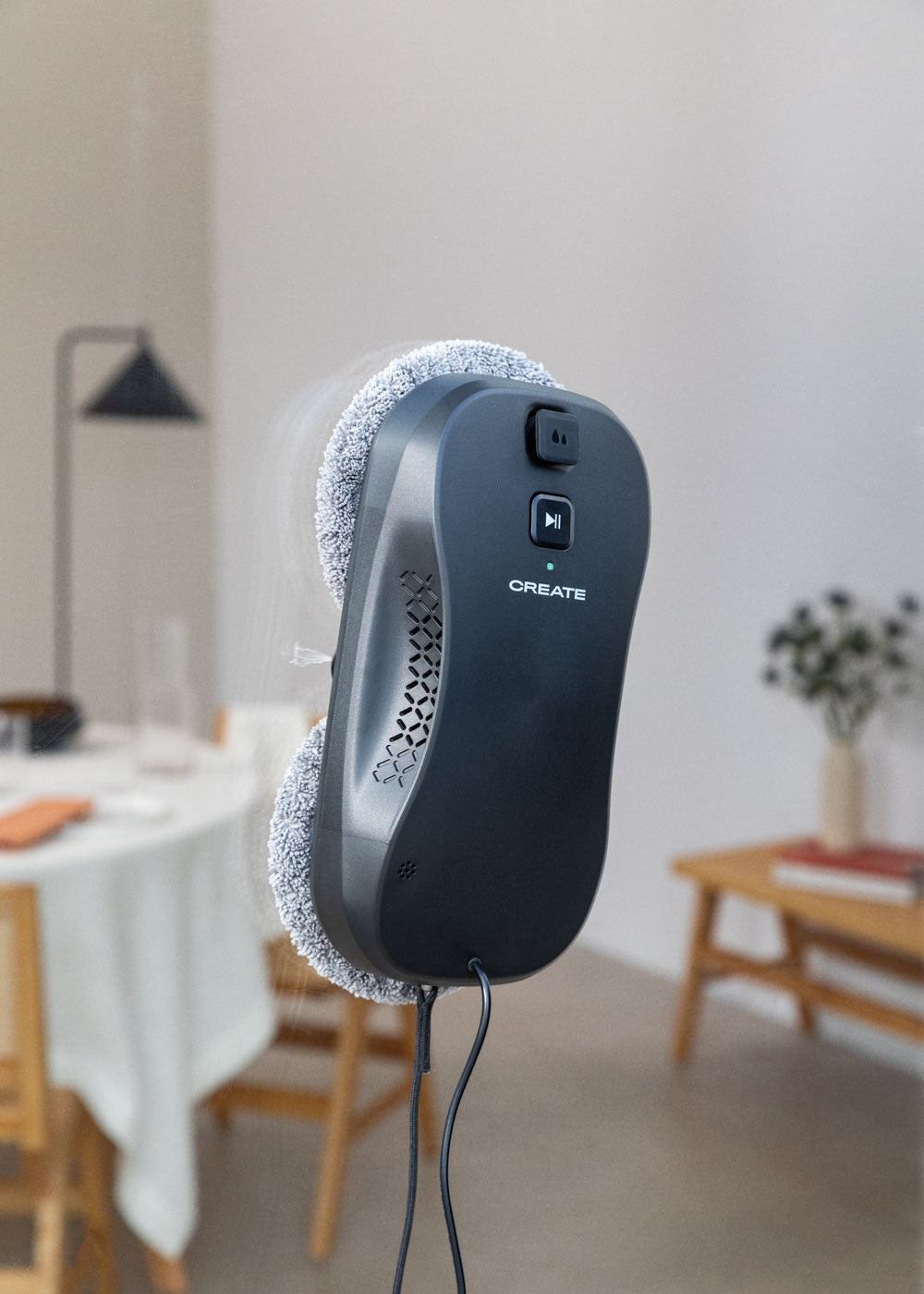 Wipebot Pro - Robot Lave Vitres Automatique Avec Wifi - Noir