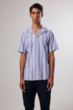 Miyagi SS - Blue Stripe Shirt