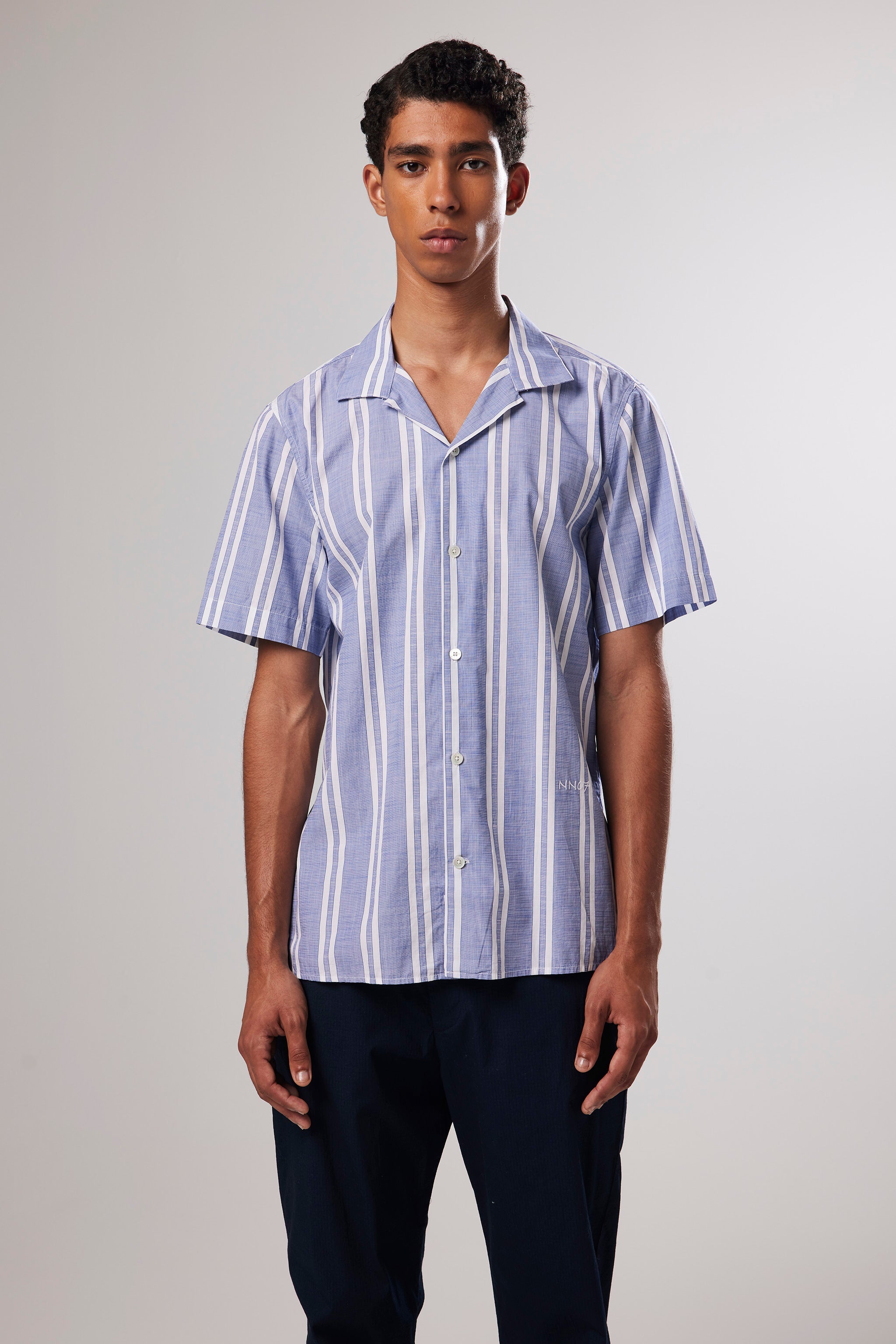 Miyagi SS - Blue Stripe Shirt