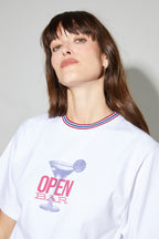 T-Shirt Colette Print Open Bar Fabriqué Au Portugal