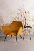 Bon Velours - Fauteuil Lounge - Tissu - Doré
