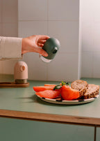 Kitchenware Studio - Salt and Pepper Shakers with Base - Sage