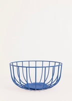 Kitchenware Studio - Pack 2 Paniers Métalliques Avec Base Antidérapante - Bleu Cobalt