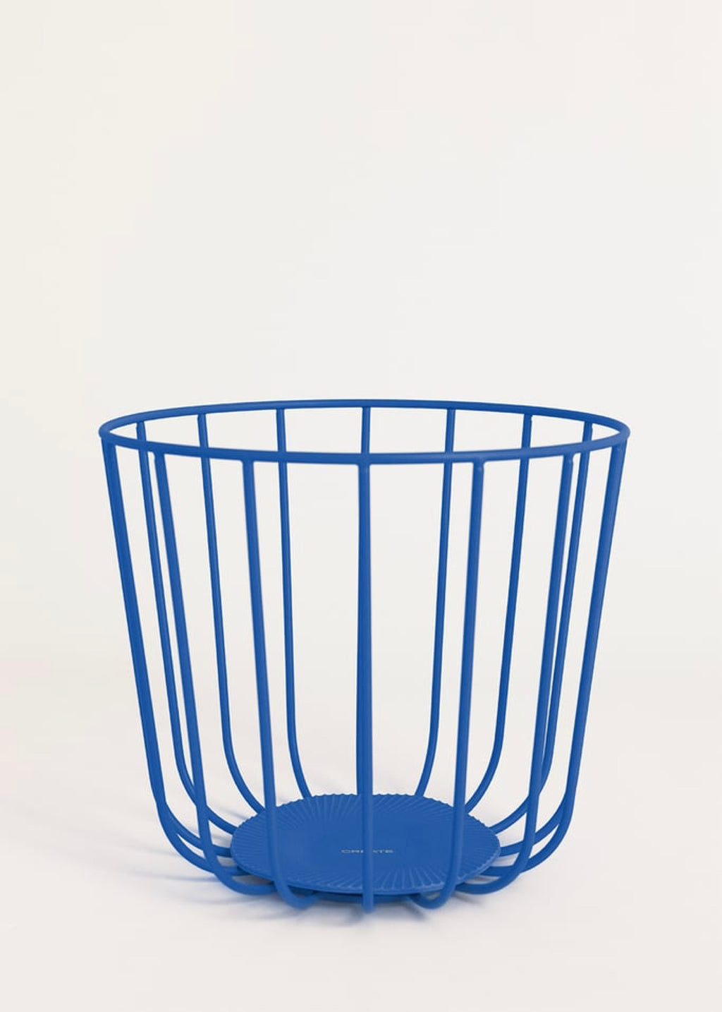 Kitchenware Studio - Pack 2 Paniers Métalliques Avec Base Antidérapante - Bleu Cobalt