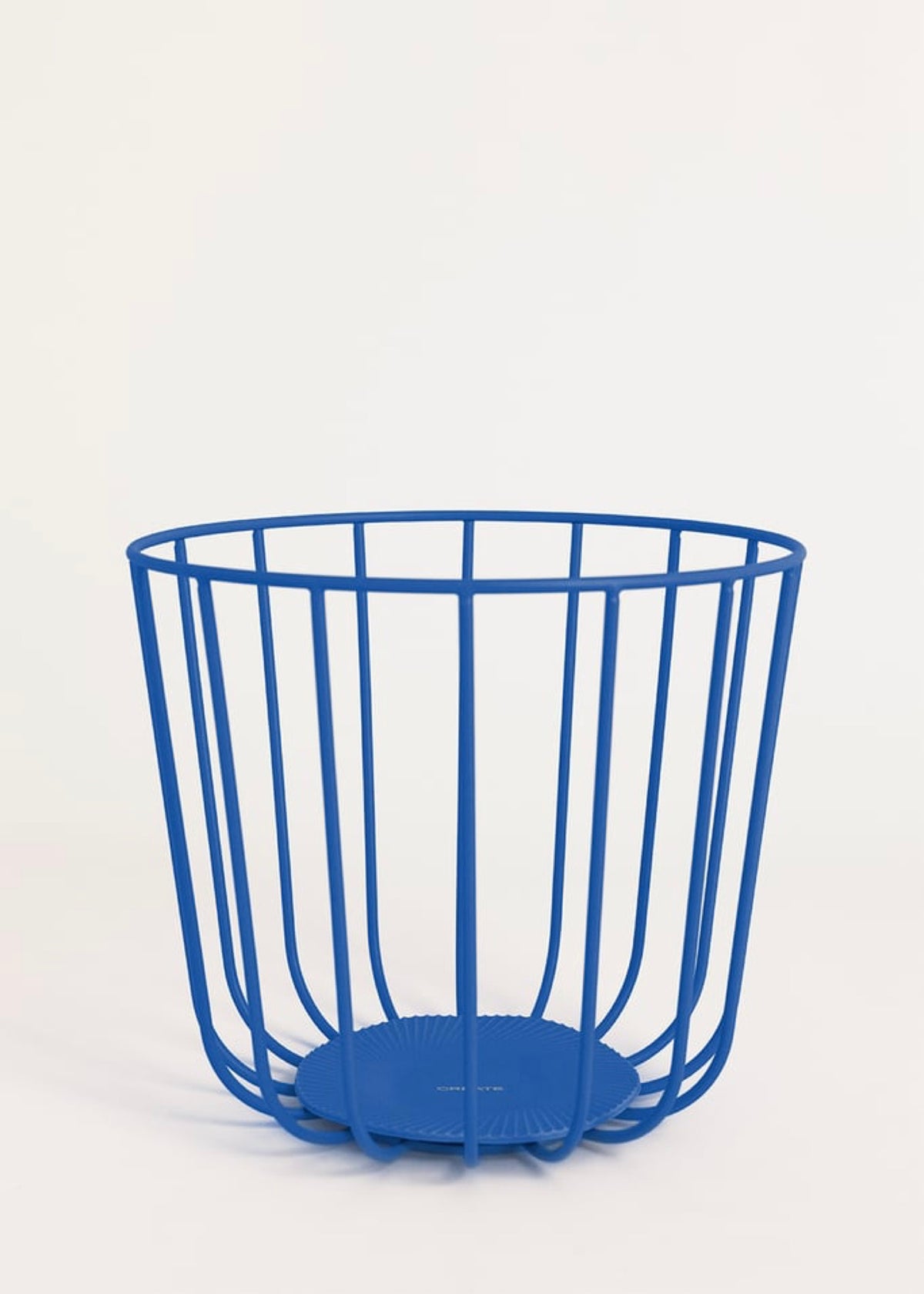 Kitchenware Studio - Pack 2 Paniers Métalliques Avec Base Antidérapante - Bleu Cobalt