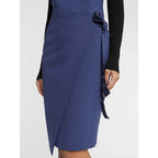 Robe - Bleu Petrole Et Noir - Femme