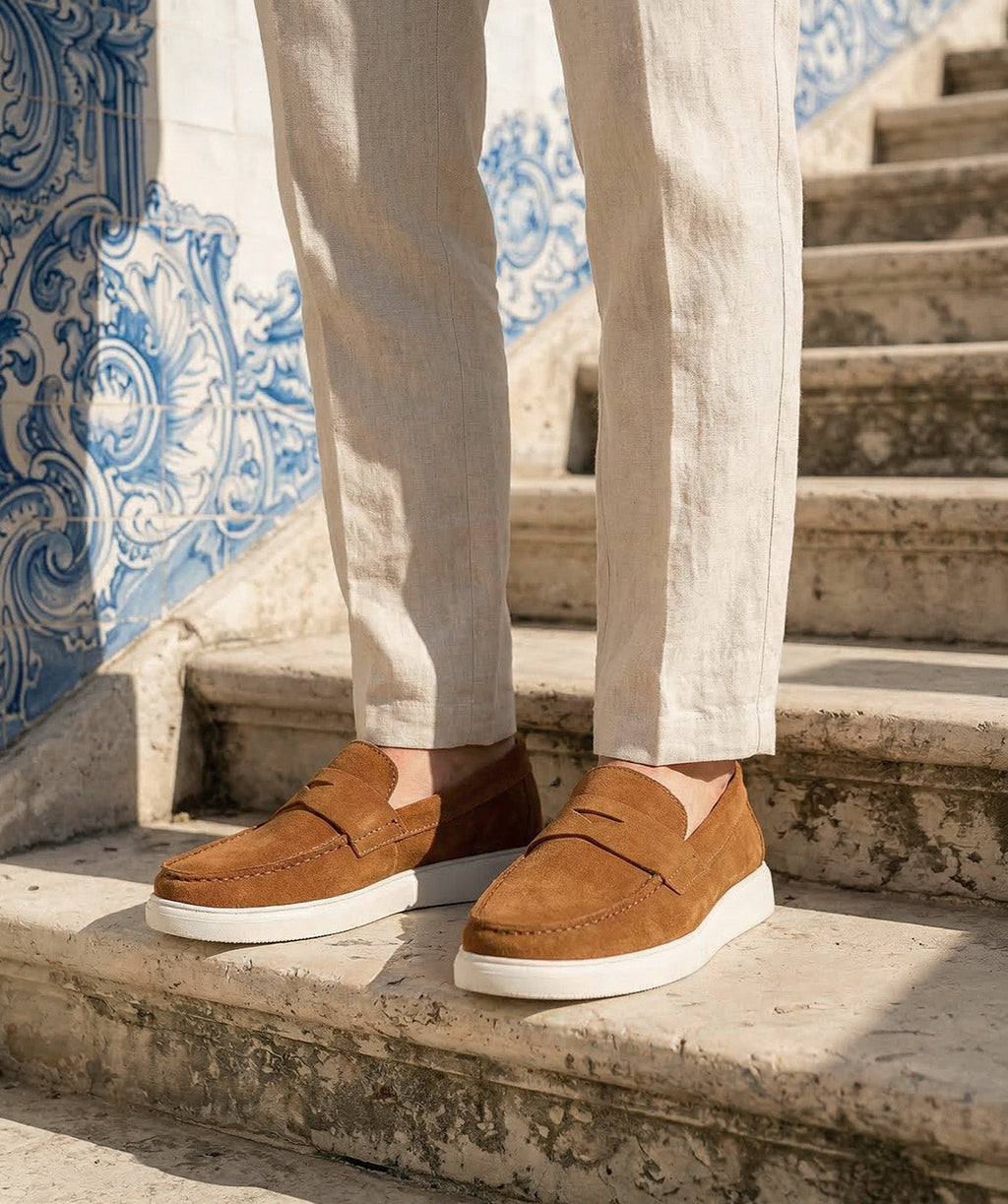 Mocassin Acapulco - Veau Velours Whisky