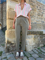 Sollis Tailored Trousers - Khaki