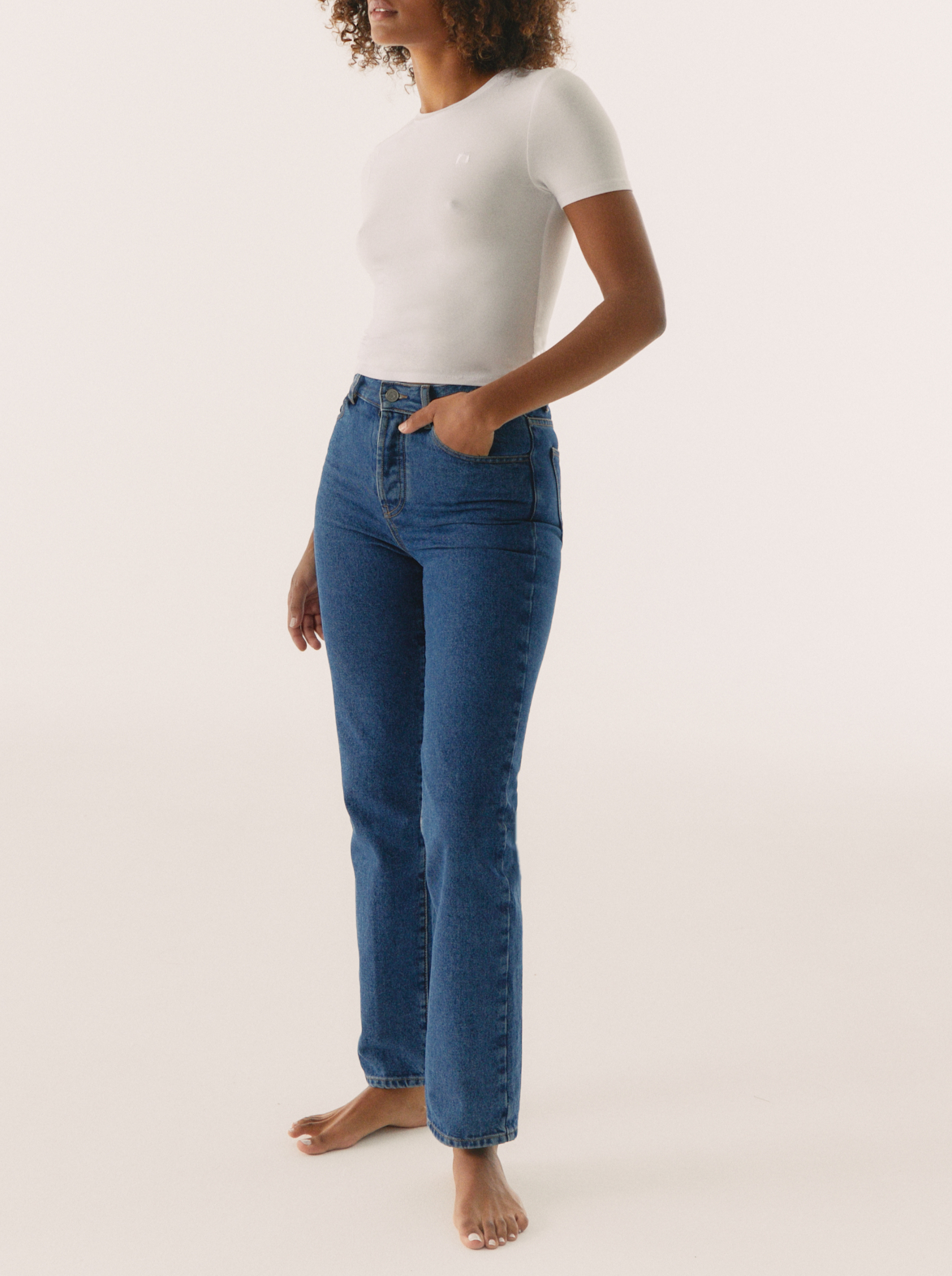 Jean Straight - Mid Blue