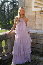 Robe Volantée Ava - Lila
