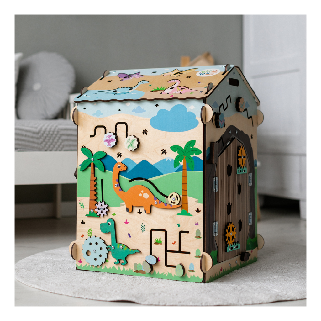 Busy Board Dino Educational Playhouse With Lighting