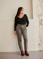 Jeans Droit Phoebe - Gris