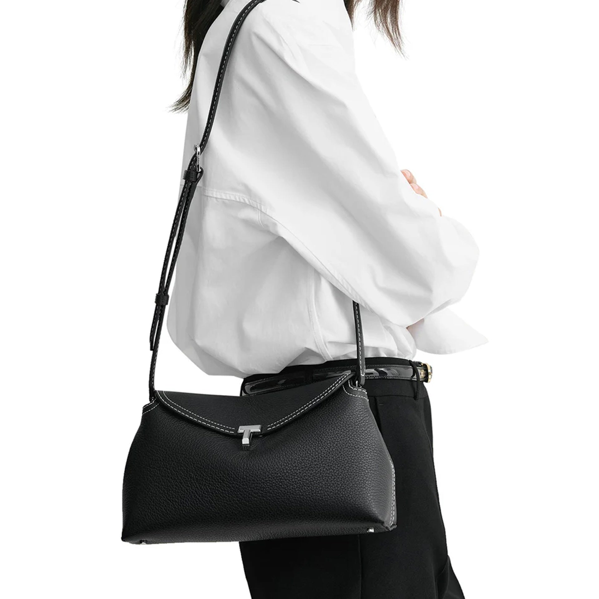 Toteme - Pochette T-Lock - Femme - Black