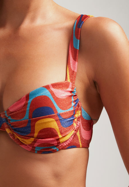 Top de bikini estilo balconette Rivera - Multicolor