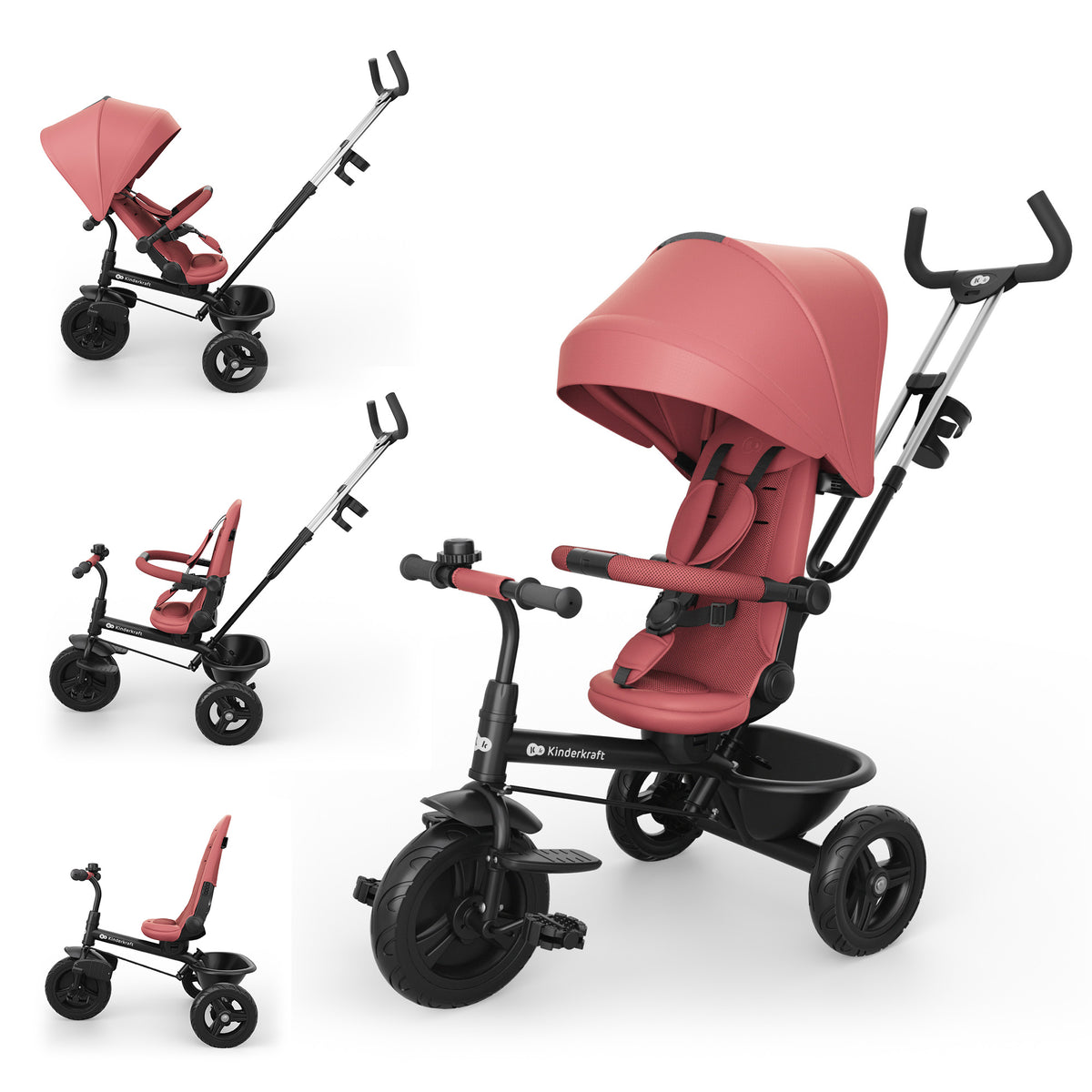 Aston 2 Plus Pink Tricycle