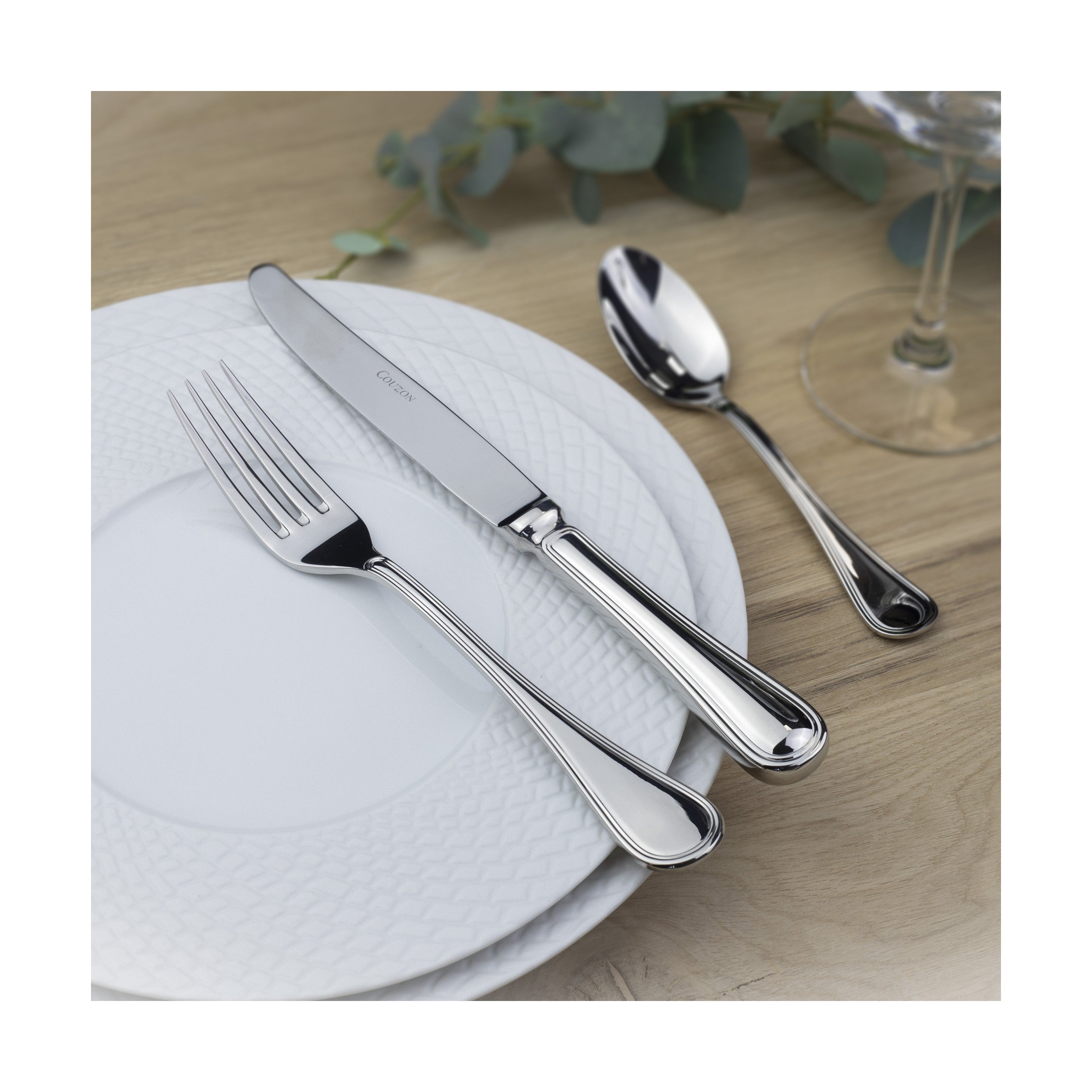 Lyrique - Servicio de postres de 7 piezas - Acero inoxidable - Inox