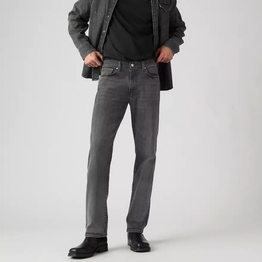 Jeans Dritti a Vita Media Levi's 514 Grigi