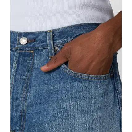 Short En Jean Taille Mi-Haute Levi's 501 80S Bleu