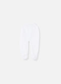 Pantalons Bébé À Pied En Coton Biologique - Blanc