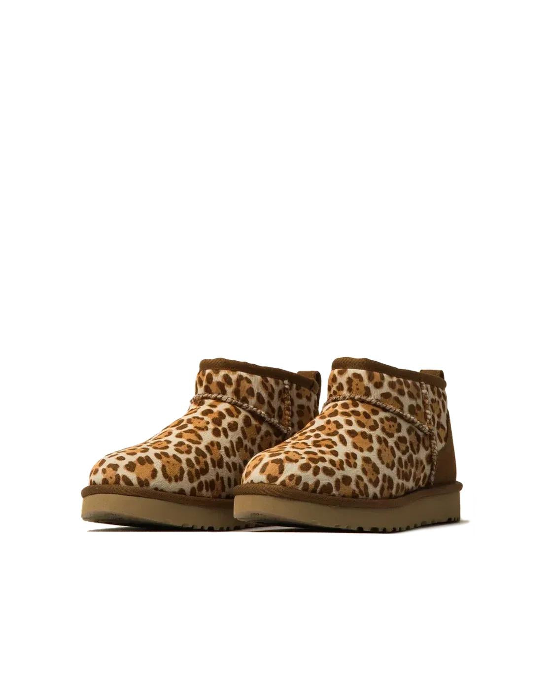 UGG - Classic Ultra Felicity Leopard Jasmine - Beige