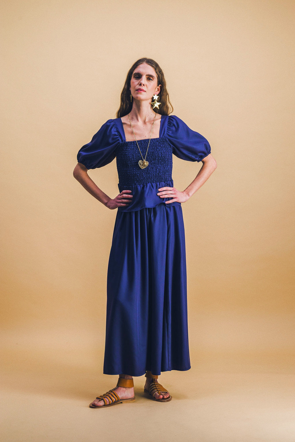 Falda azul marino Cecile