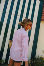 Mathilde Shirt Red/Parma Stripe