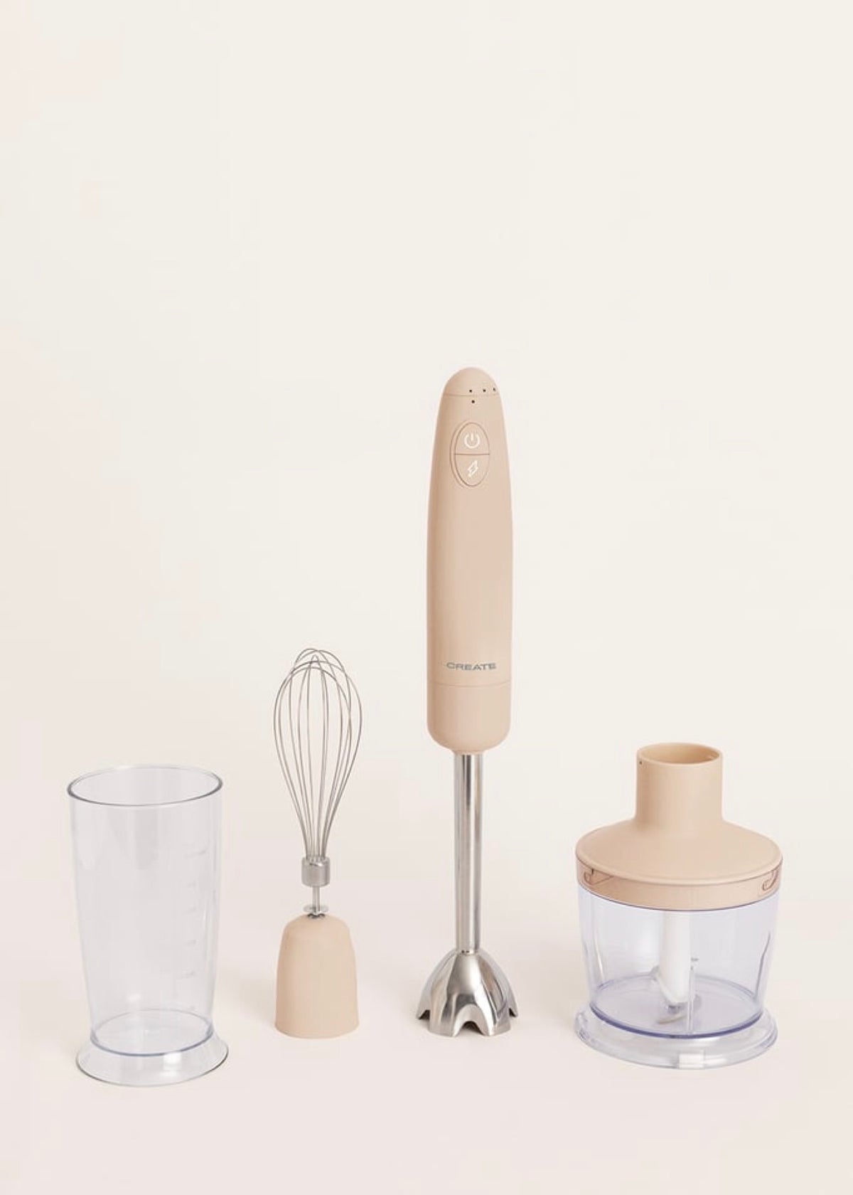 Fullmix Retro - 1000W Multifunction Hand Blender with Accessories - Sand