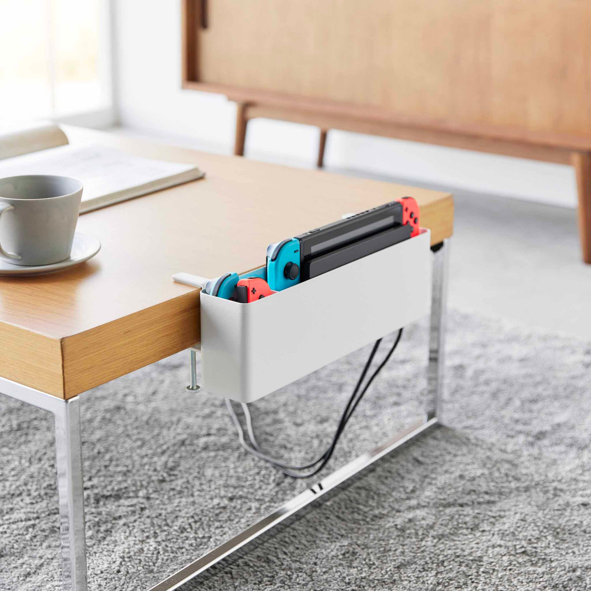 Cesta de escritorio Tower Slim - Blanco