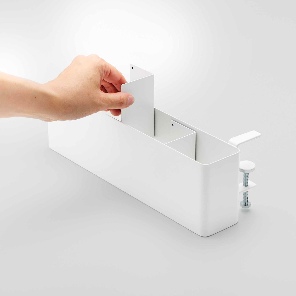 Cesta de escritorio Tower Slim - Blanco