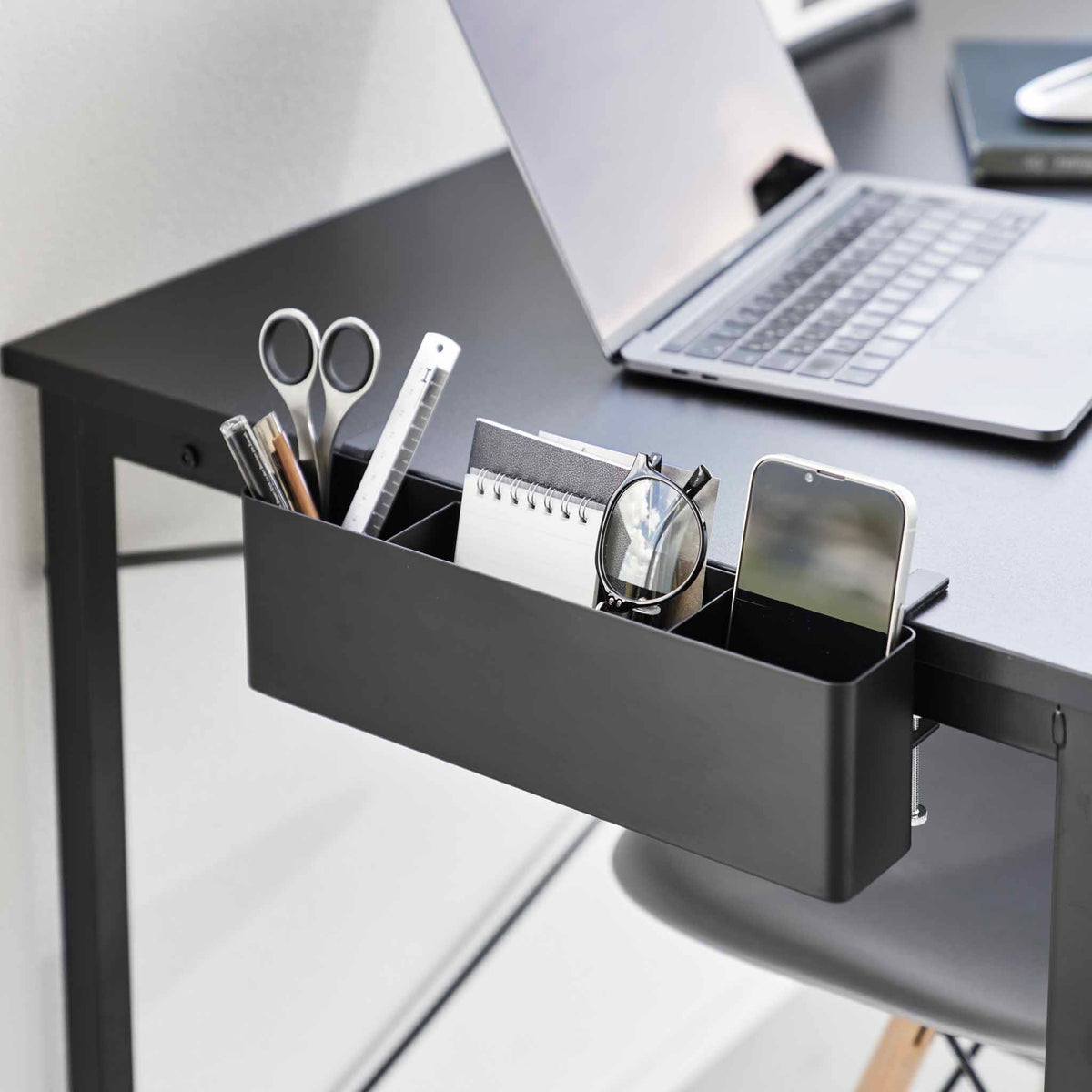 Cesta de escritorio Tower Slim - Negro