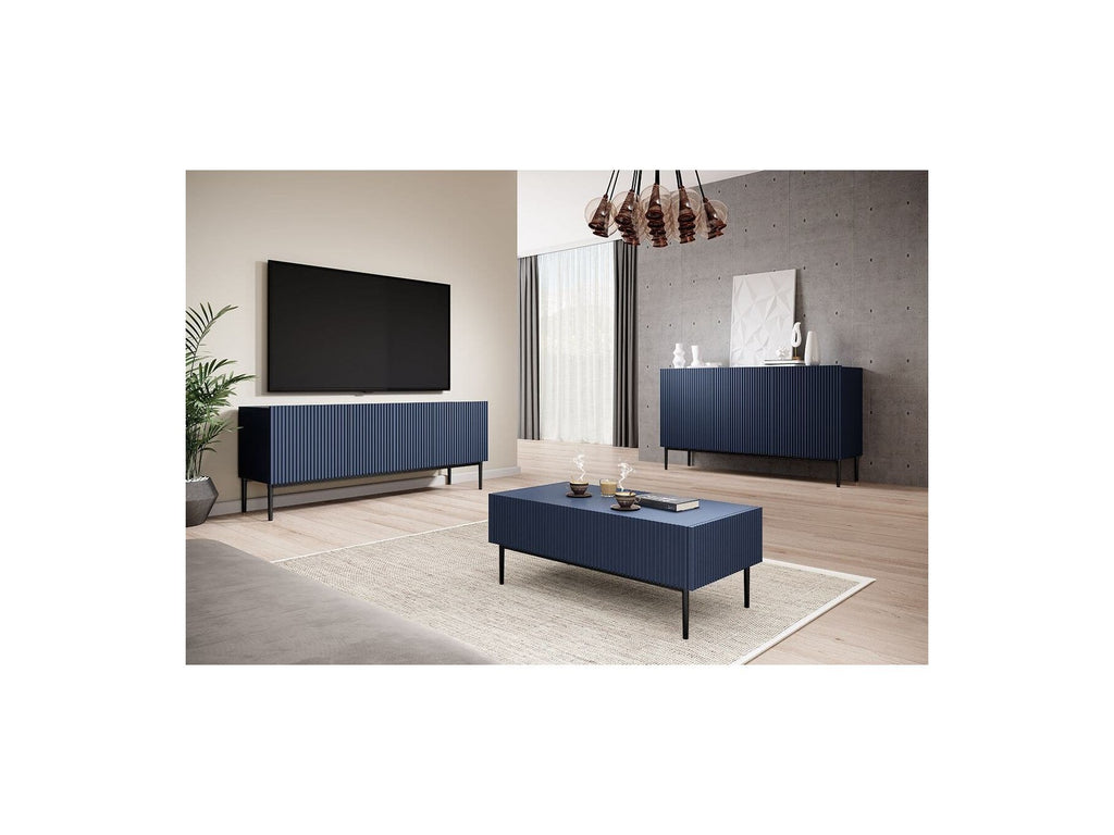 Kasha - 3-Door Sideboard - Black Legs