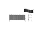 Kasha - 3-Door Sideboard - Black Legs