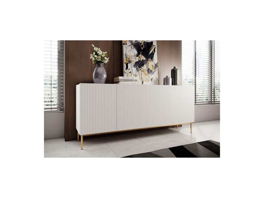 Kasha - 4-Door Sideboard - Gold Legs