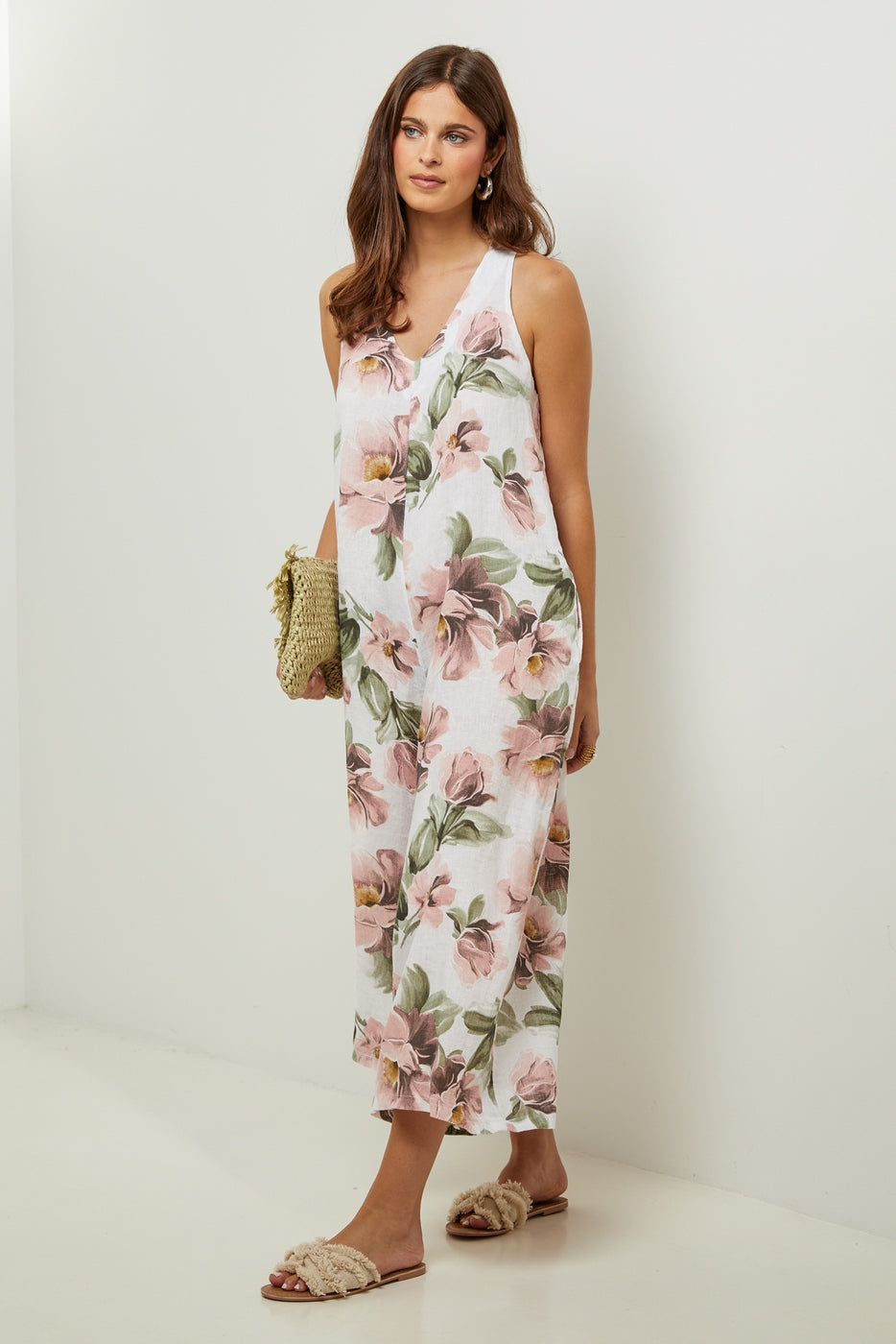 Autour Du Lin - Jumpsuit - White - Women