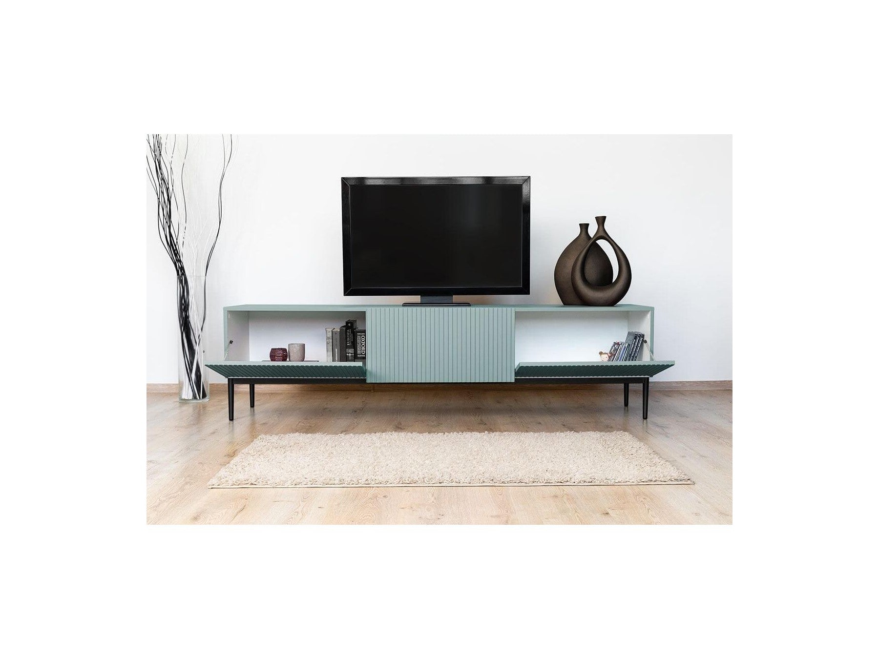 Kasha - Mueble de TV - Patas negras - 2 tamaños