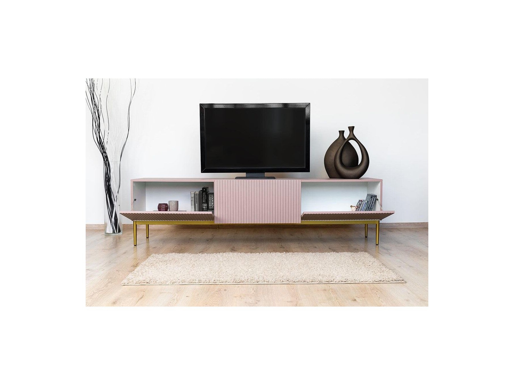 Kasha - Mueble de TV - Patas doradas - 2 tamaños