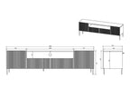 Kasha - Mueble de TV con nicho - Patas doradas