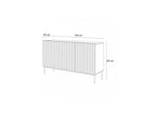 Kasha - 3-Door Sideboard - Black Legs