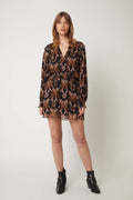 Berenice - Short Dress with Printed Ruffles - Ottawa