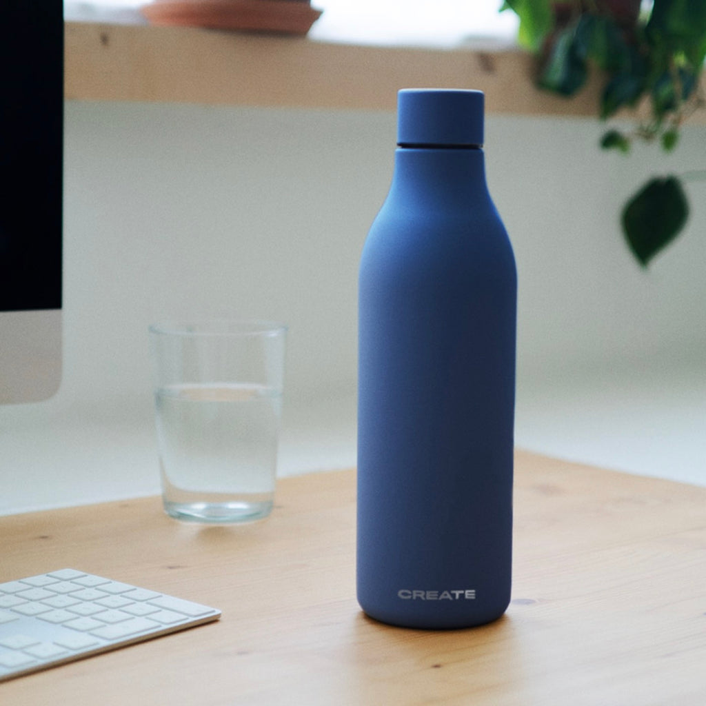 Bottle Studio - 750Ml Stainless Steel Thermos Bottle - Cobalt Blue