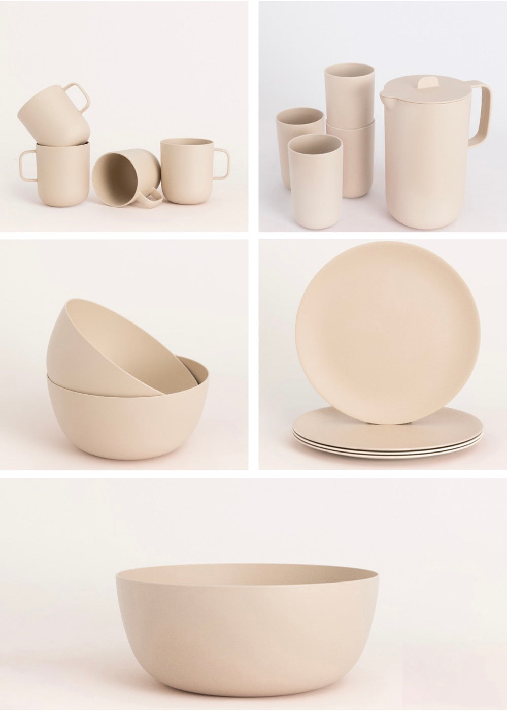 Outdoor Eco Collection Kitchenware - Outdoor Tableware Set - Sand