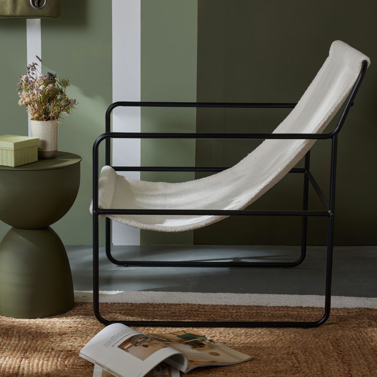 Matisse - Fauteuil Bouclette - Craie