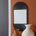 Moka - Miroir Ovale - Fusain