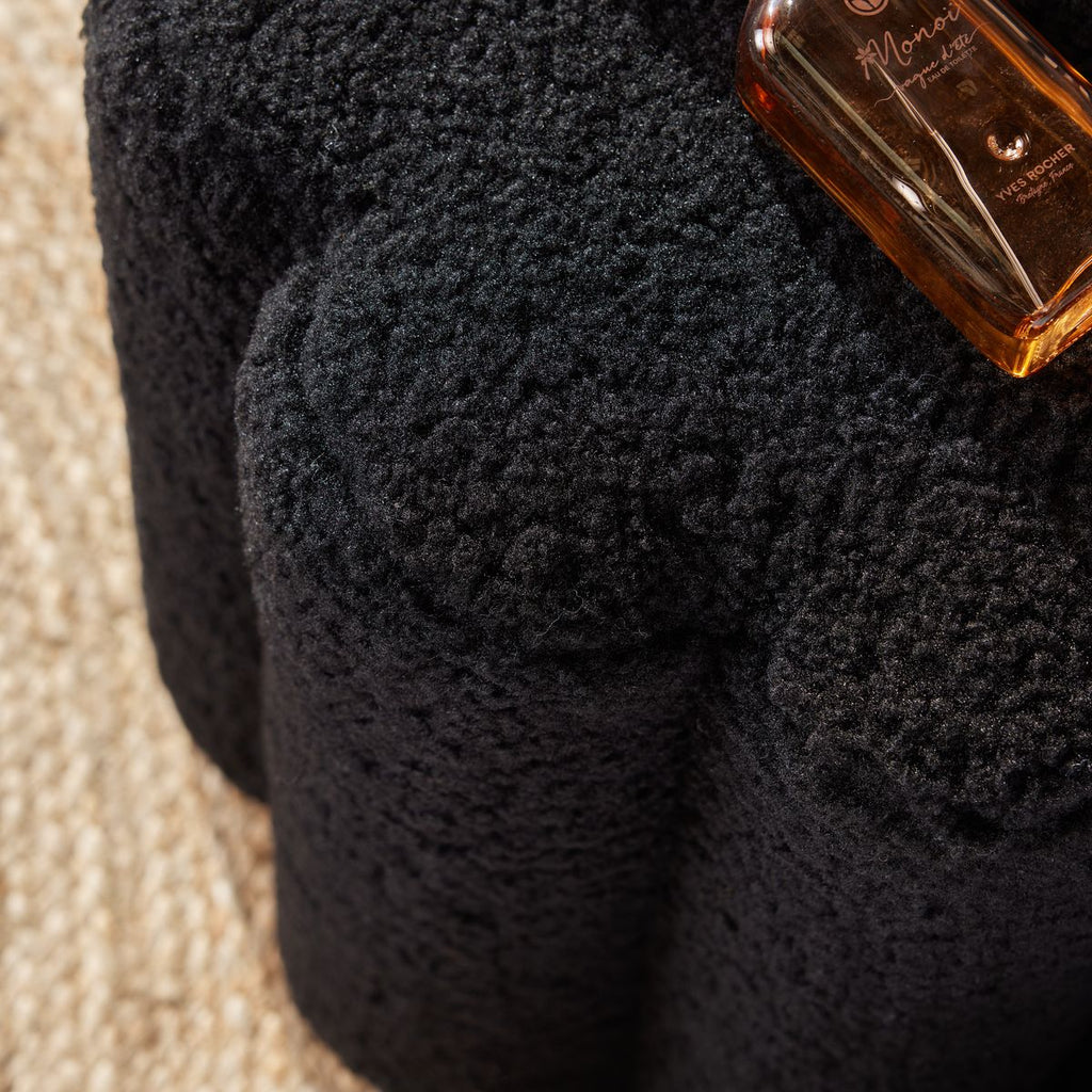 Moka - Pouf Teddy - Fusain