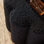 Moka - Pouf Teddy - Fusain