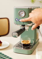 Thera Classic Compact - Cafetera Espresso Con Función Café Frío - Verde Salvia