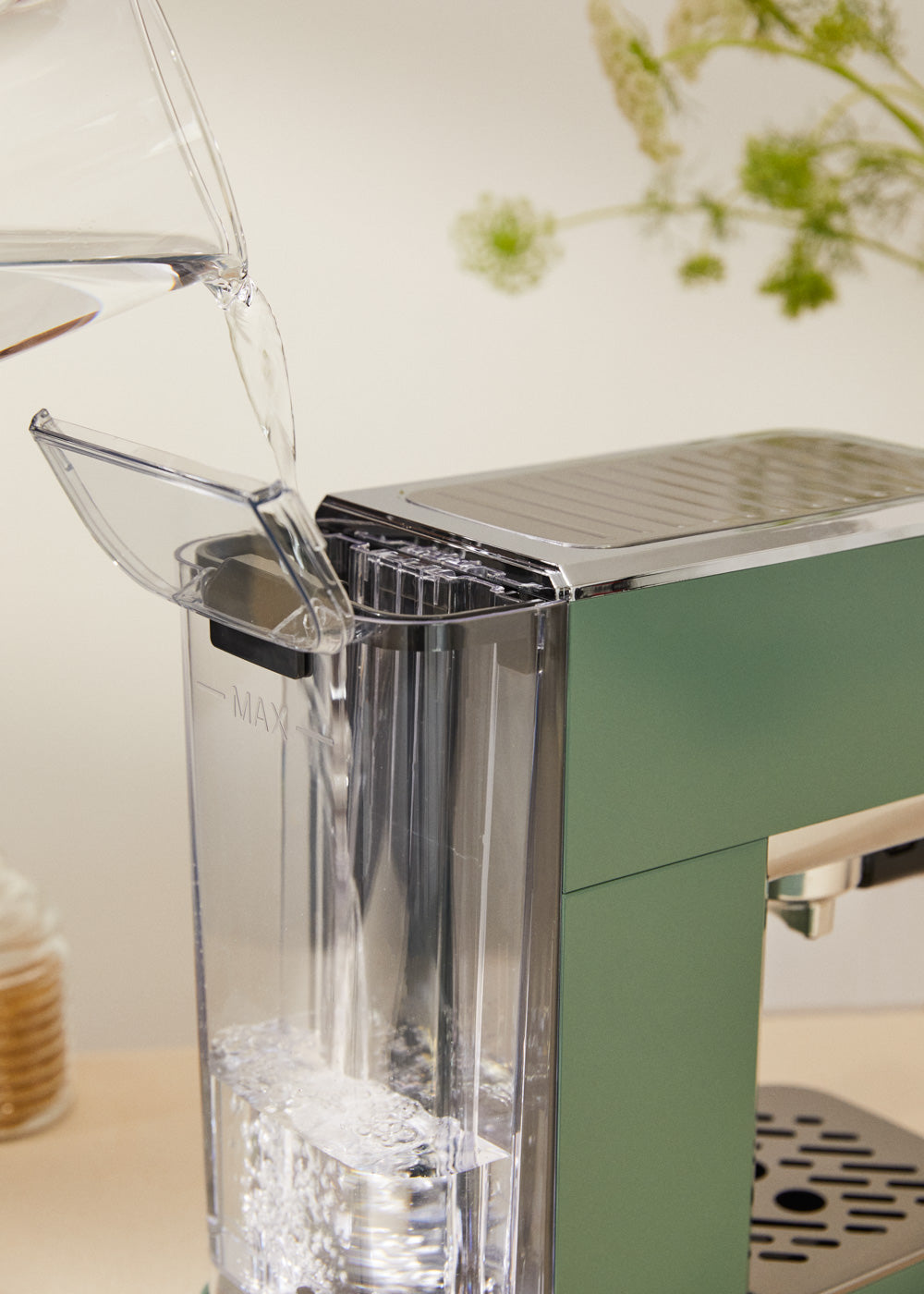 Thera Classic Compact - Cafetera Espresso Con Función Café Frío - Verde Salvia