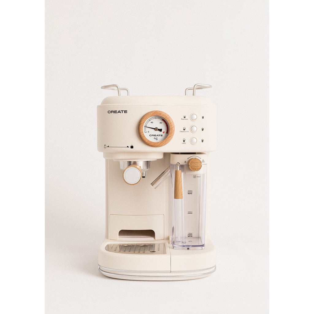 Thera Retro Pro - Machine À Café Expresso Semi-Automatique 20 Bars - Blanc Cassé