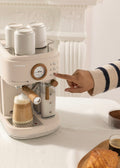Thera Retro Pro - Semi-Automatic 20-Bar Espresso Coffee Machine - Sand