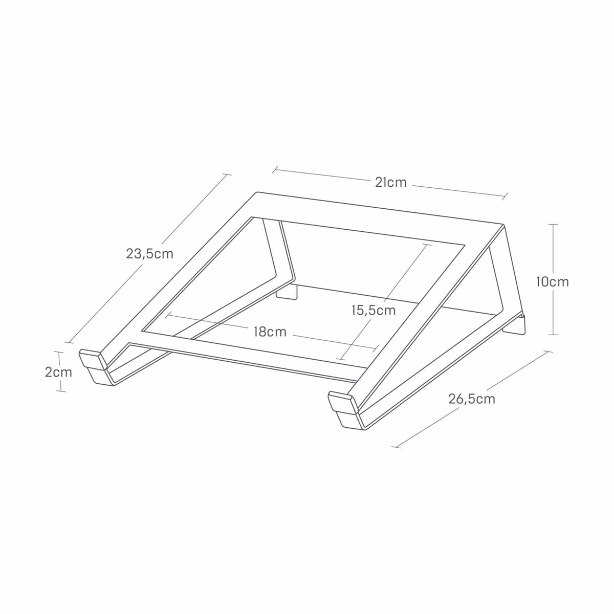 Soporte 2 en 1 para ordenador y tableta Tower - Blanco